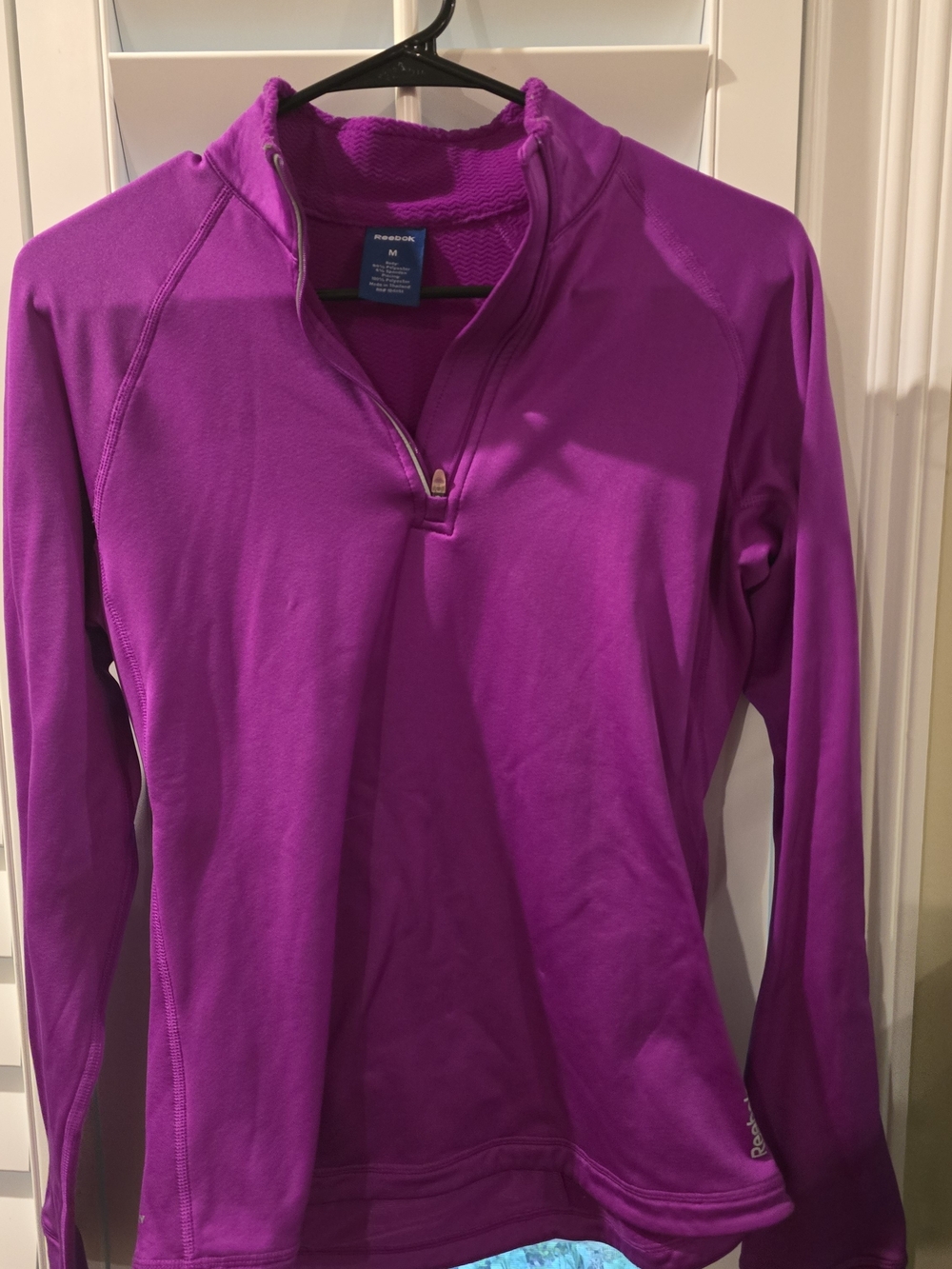 Reebok Purple 1/4 Zip Pullover